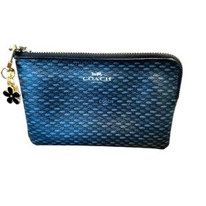 Coach wristlet coin holder - Dark Blue